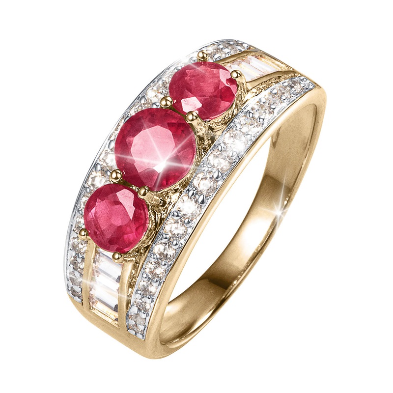 Trilogy Ruby Ladies Ring 5