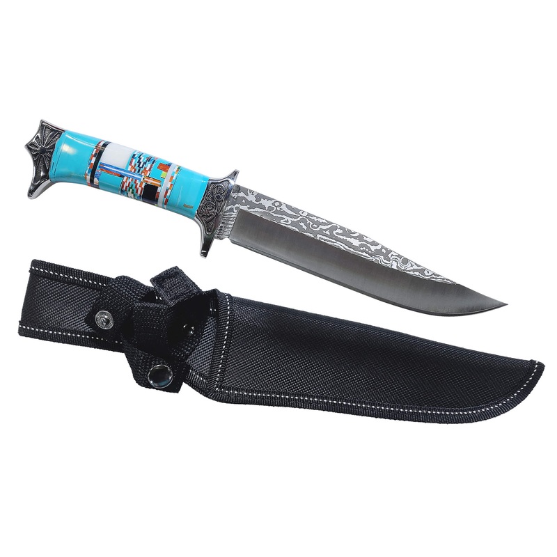Turquoise Mosaic Knife