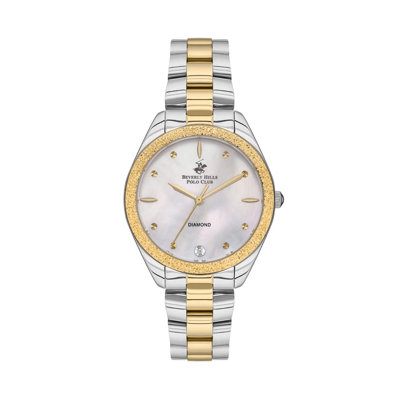 BEVERLY HILLS POLO CLUB Womens Two Tone Stainless Steel Watch  BP3564C.220