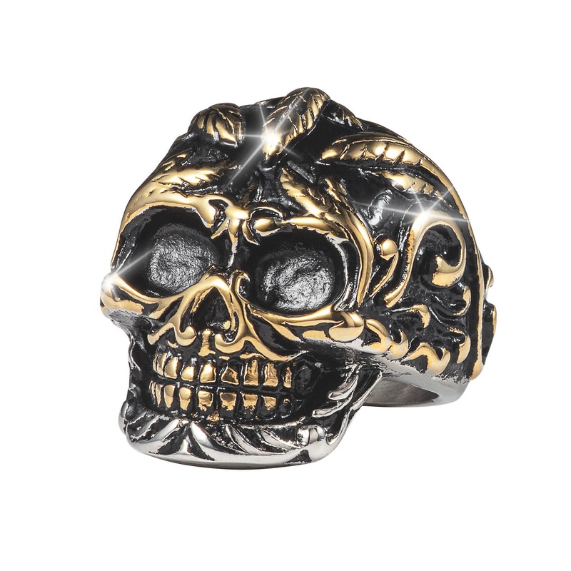 Skull Vine Men's Ring 12