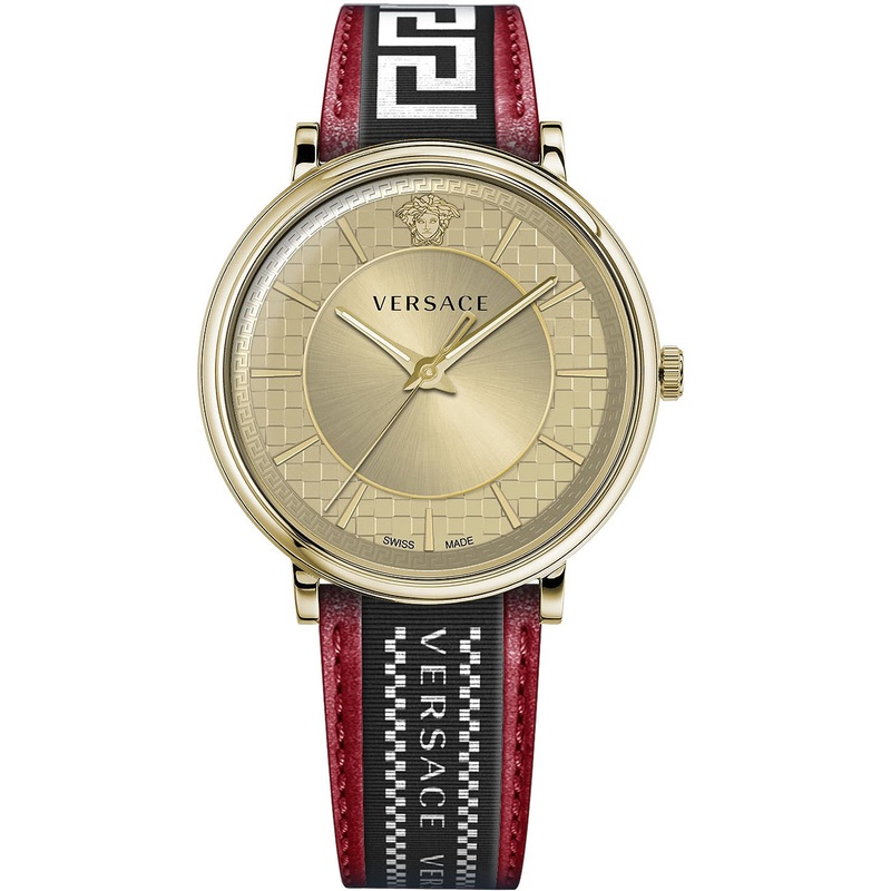 Versace Men's Watch V-Circle Gold Red VE5A02021