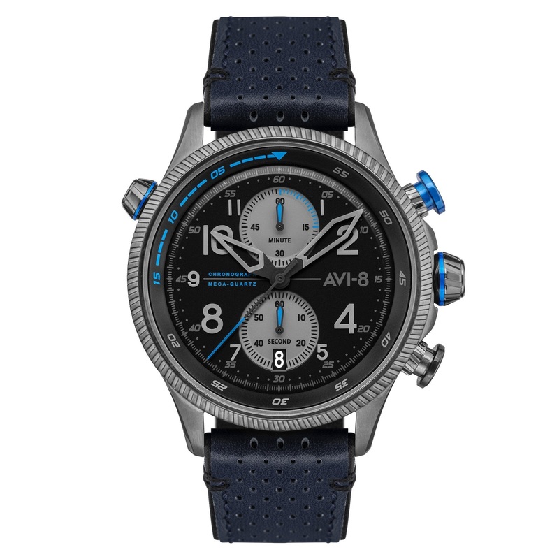 AVI-8 Men's Blue Hawker Hunter Chronograph Watch AV-4080-02