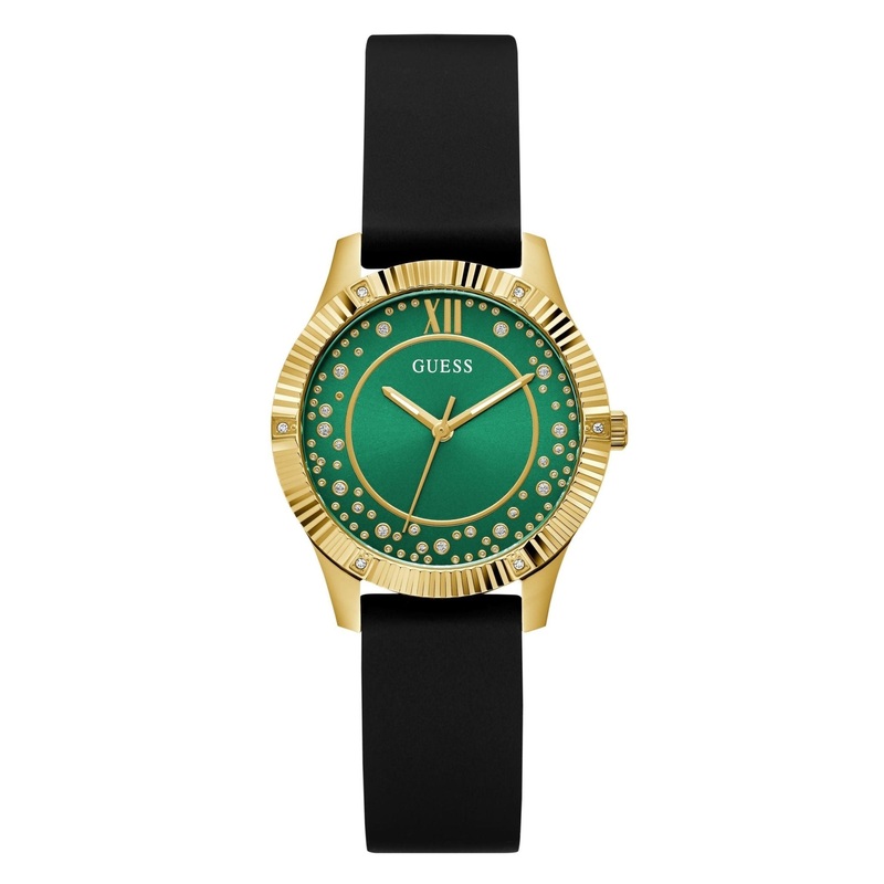 Guess Ladies Starstruck Gold Tone Silicone Watch GW0766L3