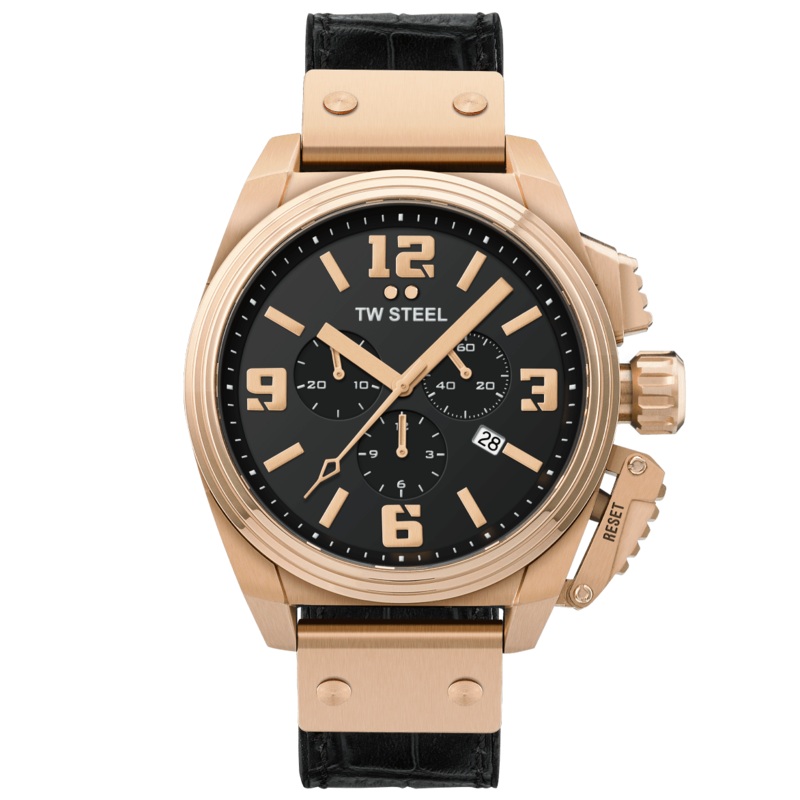 TW Steel Men's Black Canteen Watch TW1014