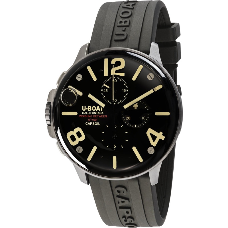 U-Boat 8111/B Men's Black Capsoil Chronograph Watch