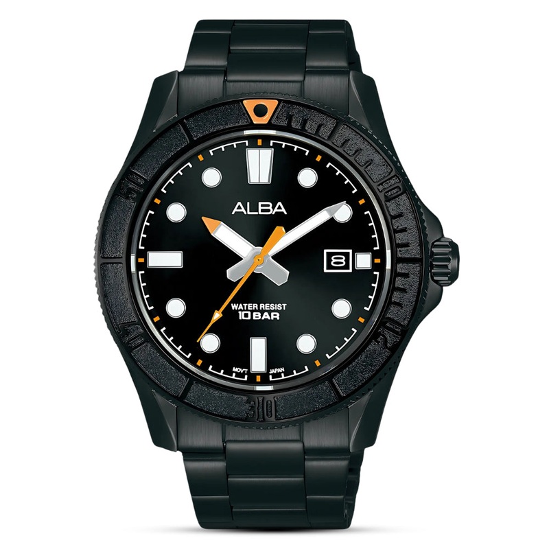 ALBA ACTIVE BLACK DIAL MEN'S WATCH | AS9P95X