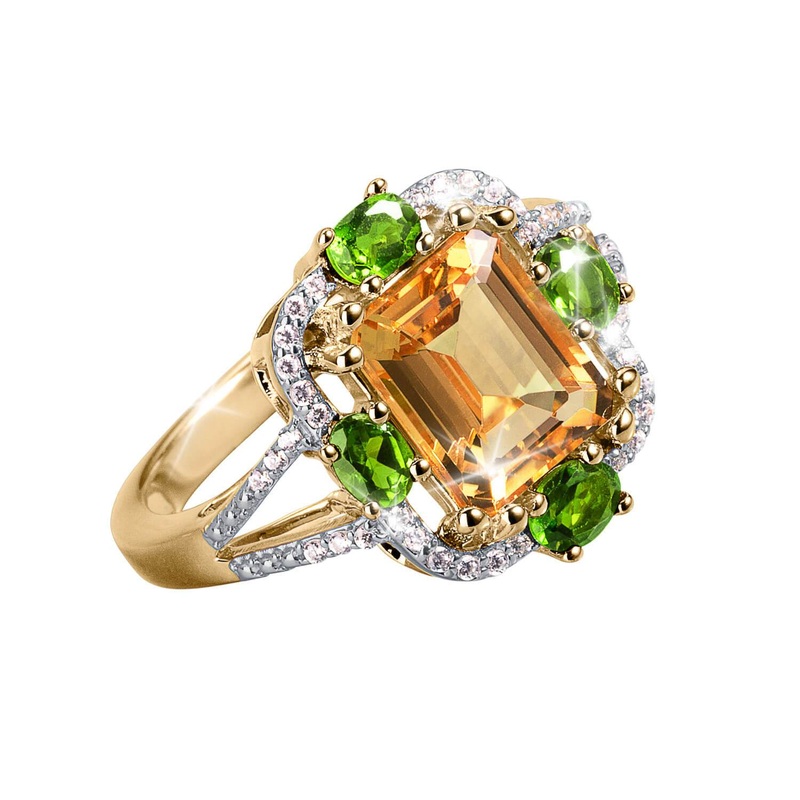 Mandarin Citrine Ladies Ring 5