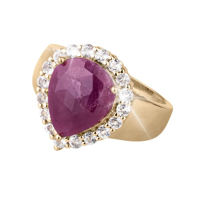 Precious Gems Pera Ruby Ring 5