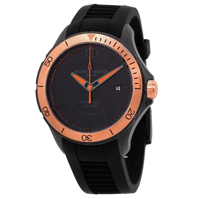 Baume et Mercier Clifton Automatic Black Dial Men's Watch M0A 10425