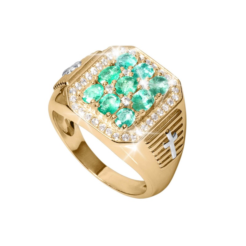 Excelsior Emerald Men's Ring 12