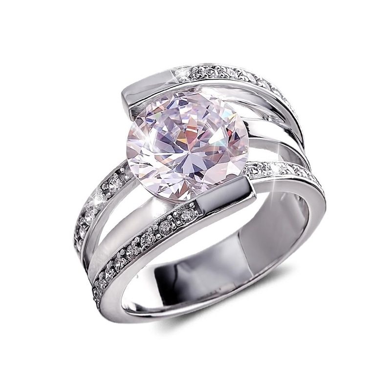 Rodela Rhodium Ring 9